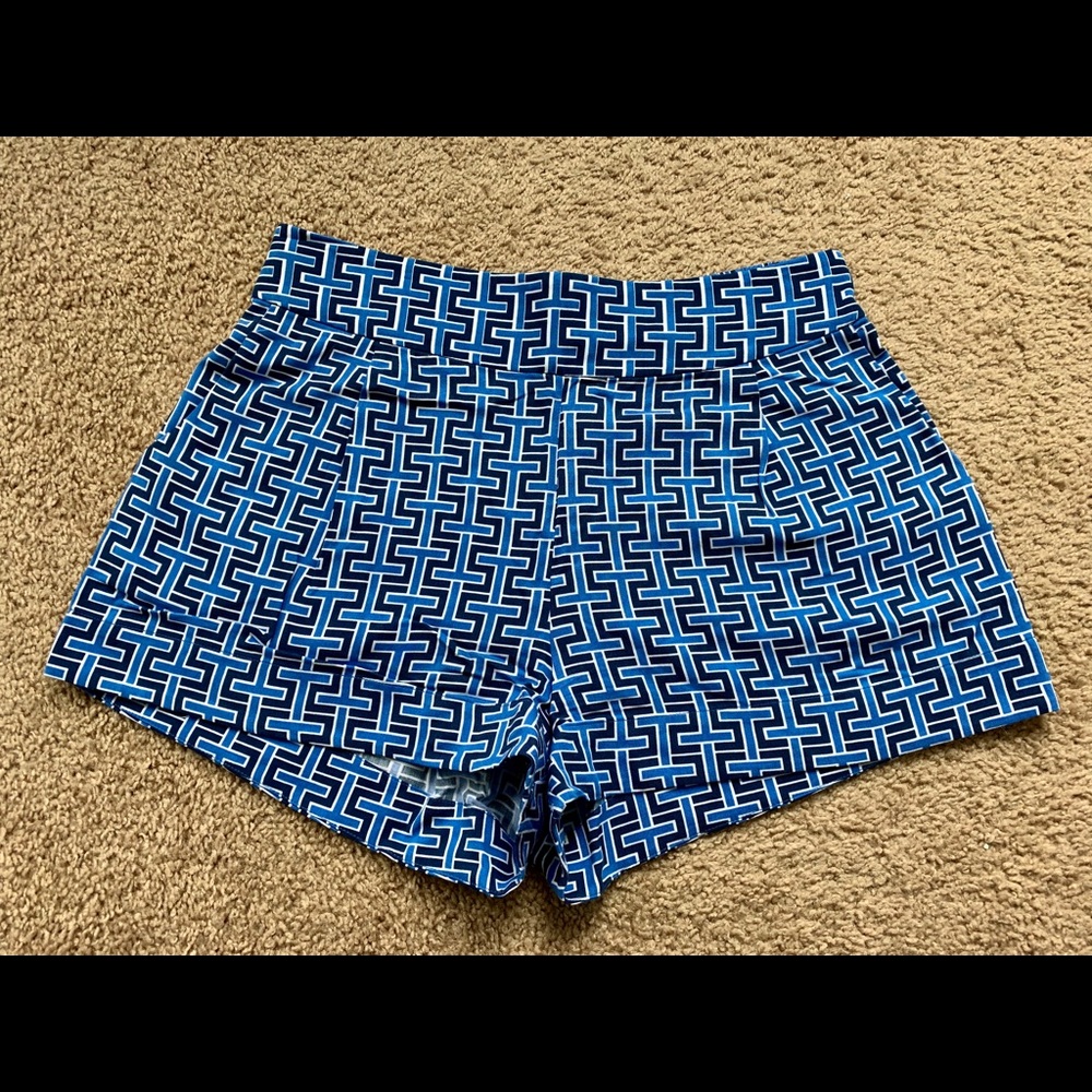 Southern Tide Blue Geometric Print Women's Shorts